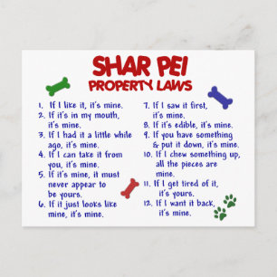 SHAR PEI Property Laws 2 Briefkaart