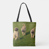 Shar Pei-Puppies Tote Bag (Achterkant)