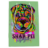Shar Pei Puppy Dog Lifestyle Medium Cadeauzakje (Voorkant)
