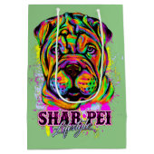 Shar Pei Puppy Dog Lifestyle Medium Cadeauzakje (Achterkant)