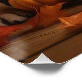 Shar Pei Puppy Herfst Delight Pompoen Perfect Poster (Hoek)