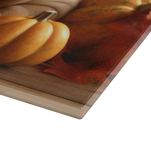 Shar Pei Puppy Herfst Delight Pompoen Snijplank (Hoek)