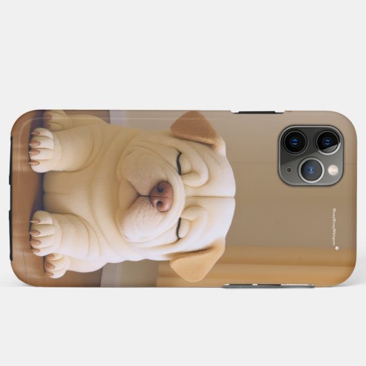 Shar Pei Puppy - Soft Serenity by WangWang Case-Mate iPhone Case (Achterkant (horizontaal))
