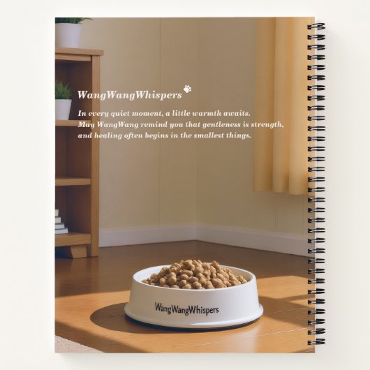 Shar Pei Puppy - Soft Serenity by WangWang Notitieboek (Achterkant)