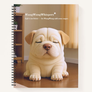 Shar Pei Puppy - Soft Serenity by WangWang Notitieboek