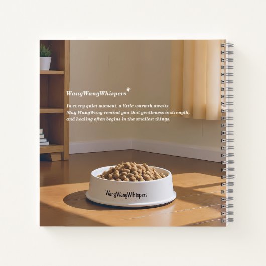 Shar Pei Puppy - Soft Serenity by WangWang Notitieboek (Achterkant)
