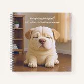 Shar Pei Puppy - Soft Serenity by WangWang Notitieboek (Voorkant)