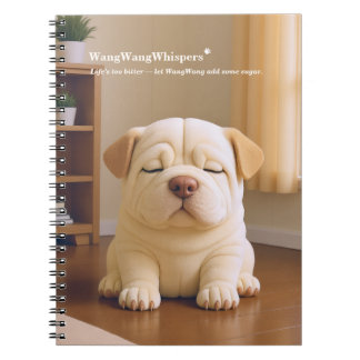 Shar Pei Puppy - Soft Serenity by WangWang Notitieboek