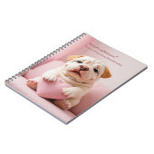 Shar Pei Puppy – Sweet Embrace by WangWang Notitieboek (Linkerzijde)