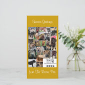 Shar Pei-reddingskerstkaart Feestdagenkaart (Staand voorkant)