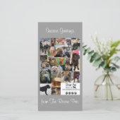 Shar Pei-reddingskerstkaart Feestdagenkaart (Staand voorkant)