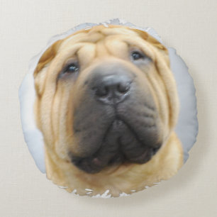 Shar Pei Rond Kussen