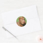 Shar Pei Ronde Sticker (Envelop)