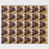  Shar-Pei schilderij Cadeaupapier (Vlak)