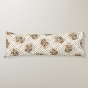 Shar Pei Schilderij Fawn Rimpel Originele Hond Art Lichaamskussen