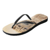 Shar Pei Schilderij - Mooie Originele Honden Kunst Teenslippers (Schuin)