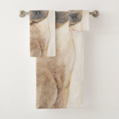 Shar Pei-schildering - Cute Original Dog Art Bad Handdoek (Insitu)