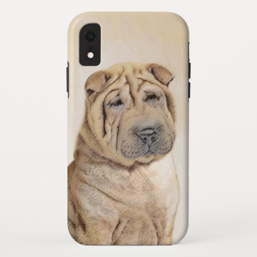 Shar Pei-schildering - Cute Original Dog Art Case-Mate iPhone Case (Achterkant)