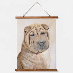 Shar Pei-schildering - Cute Original Dog Art Hangend Wandkleed