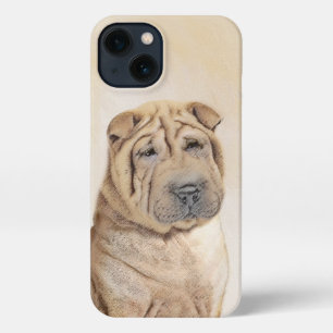 Shar Pei-schildering - Cute Original Dog Art iPhone 13 Hoesje