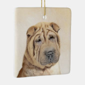 Shar Pei-schildering - Cute Original Dog Art Keramisch Ornament (Rechts)
