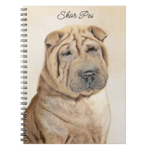 Shar Pei-schildering - Cute Original Dog Art Notitieboek