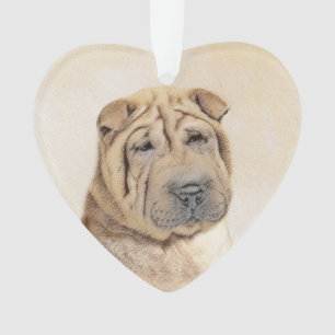 Shar Pei-schildering - Cute Original Dog Art Ornament