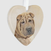Shar Pei-schildering - Cute Original Dog Art Ornament (voorkant)