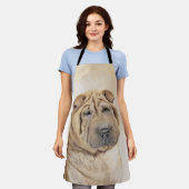 Shar Pei-schildering - Cute Original Dog Art Schort (Gedragen)