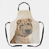 Shar Pei-schildering - Cute Original Dog Art Schort (Voorkant)