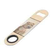 Shar Pei-schildering - Cute Original Dog Art Speed Flessenopener (Achterkant Gekanteld)