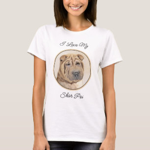 Shar Pei-schildering - Cute Original Dog Art T-shirt