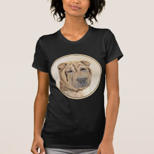 Shar Pei-schildering - Cute Original Dog Art T-shirt
