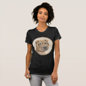 Shar Pei-schildering - Cute Original Dog Art T-shirt (Voorkant volledig)