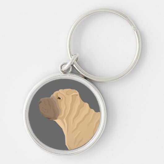 Shar Pei Sleutelhanger (Voorkant)
