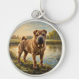 Shar Pei Sleutelhanger