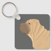 Shar Pei Sleutelhanger (Voorkant)