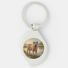 Shar Pei Sleutelhanger