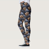 Shar Pei Snowy Sleigh Kerst Decor Leggings (Links)