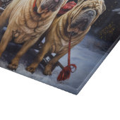Shar Pei Snowy Sleigh Kerst Decor Snijplank (Hoek)