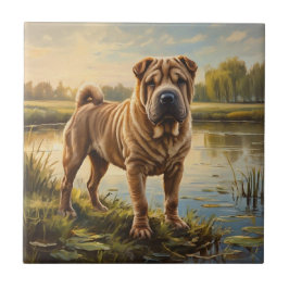 Shar Pei Tegeltje