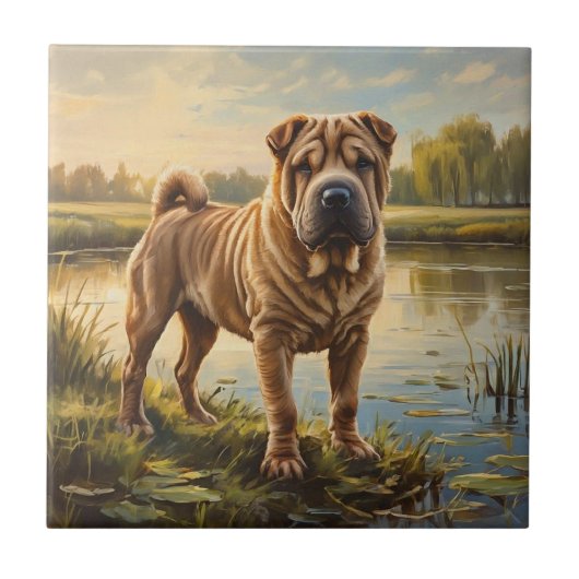Shar Pei Tegeltje (Voorkant)