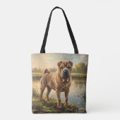 Shar Pei Tote Bag (Achterkant)