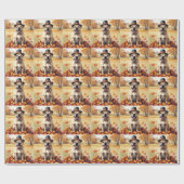 Shar Pei verlaat Thanksgiving kunst Cadeaupapier (Vlak)