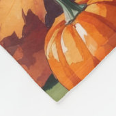 Shar Pei verlaat Thanksgiving kunst Fleece Deken (Hoek)