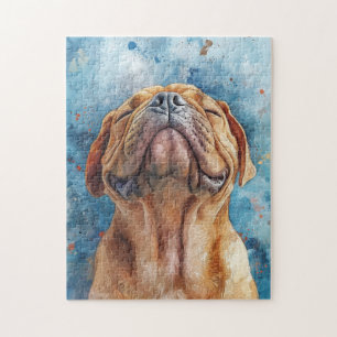 Shar Pei Waterverf schilderij Legpuzzel