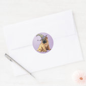 Shar-Pei Witch Heart Sticker (Envelop)