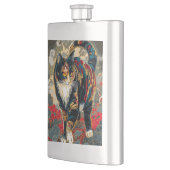 Sharaku stijl Kabuki Lucky Cat Flacon (Links)