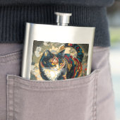 Sharaku stijl Kabuki Lucky Cat Flacon (Voorbeeld)