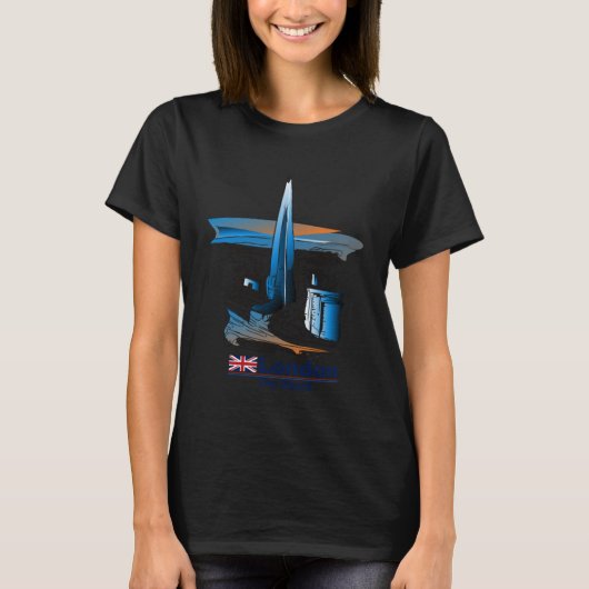 Shard of Glass London Bridge Tube Station Eng T-shirt (Voorkant)